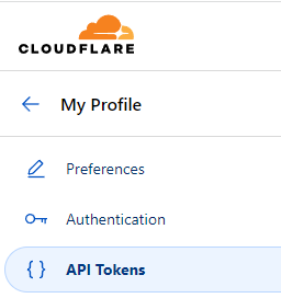 CloudFlare API Tokens
